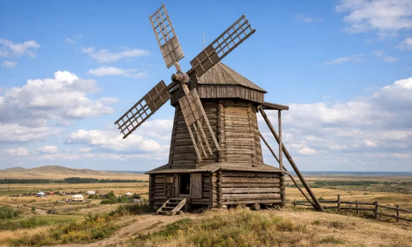 Ветряная мельница в Аркаиме Ветряная мельница в Аркаиме