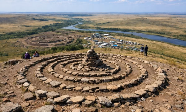 Гора Шаманка (Лысая гора) в Аркаиме Гора Шаманка (Лысая гора) в Аркаиме