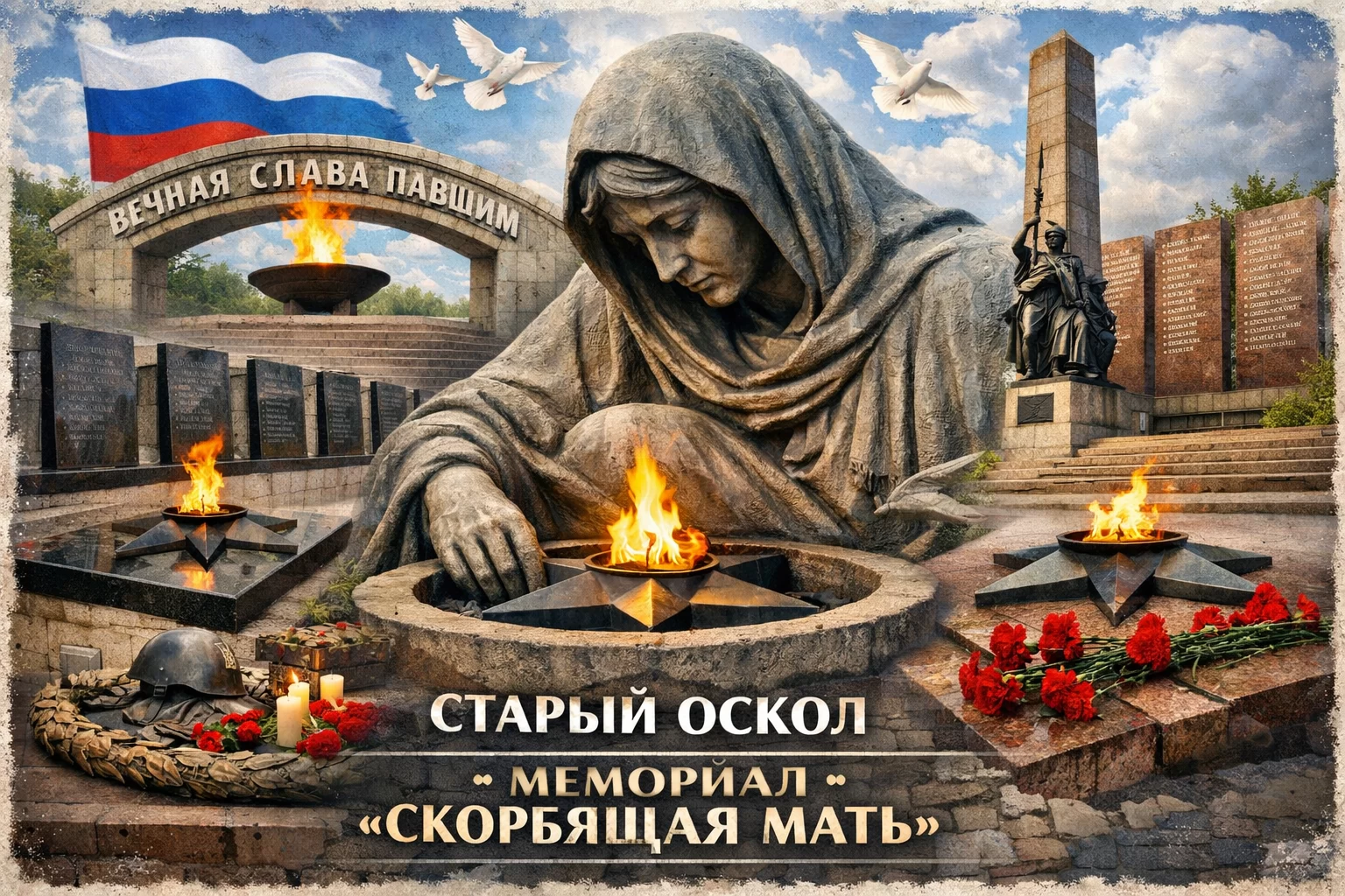 Мемориал «Скорбящая мать» в городе Старый Оскол Мемориал «Скорбящая мать» в городе Старый Оскол