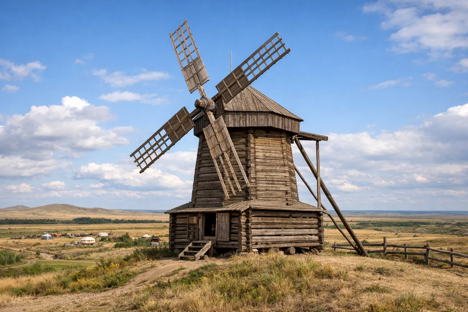 Ветряная мельница в Аркаиме Ветряная мельница в Аркаиме