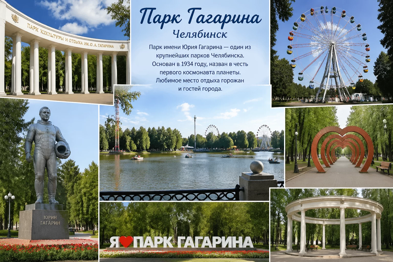 Парк Гагарина в городе Челябинске Парк Гагарина в городе Челябинске