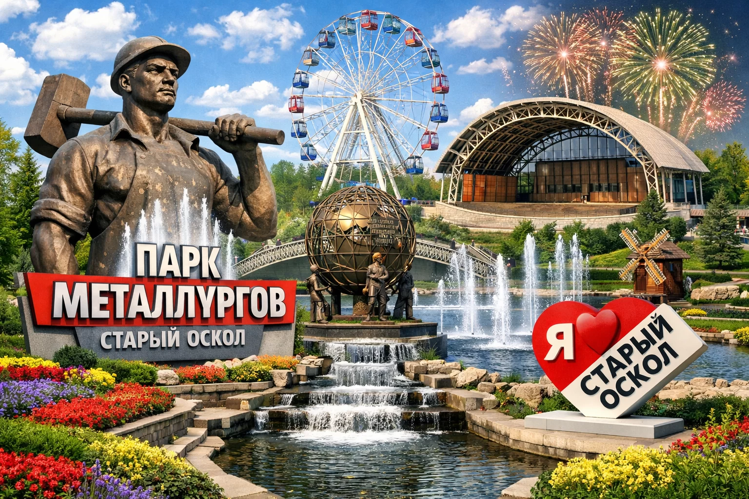 Парк Металлургов в городе Старый Оскол Парк Металлургов в городе Старый Оскол