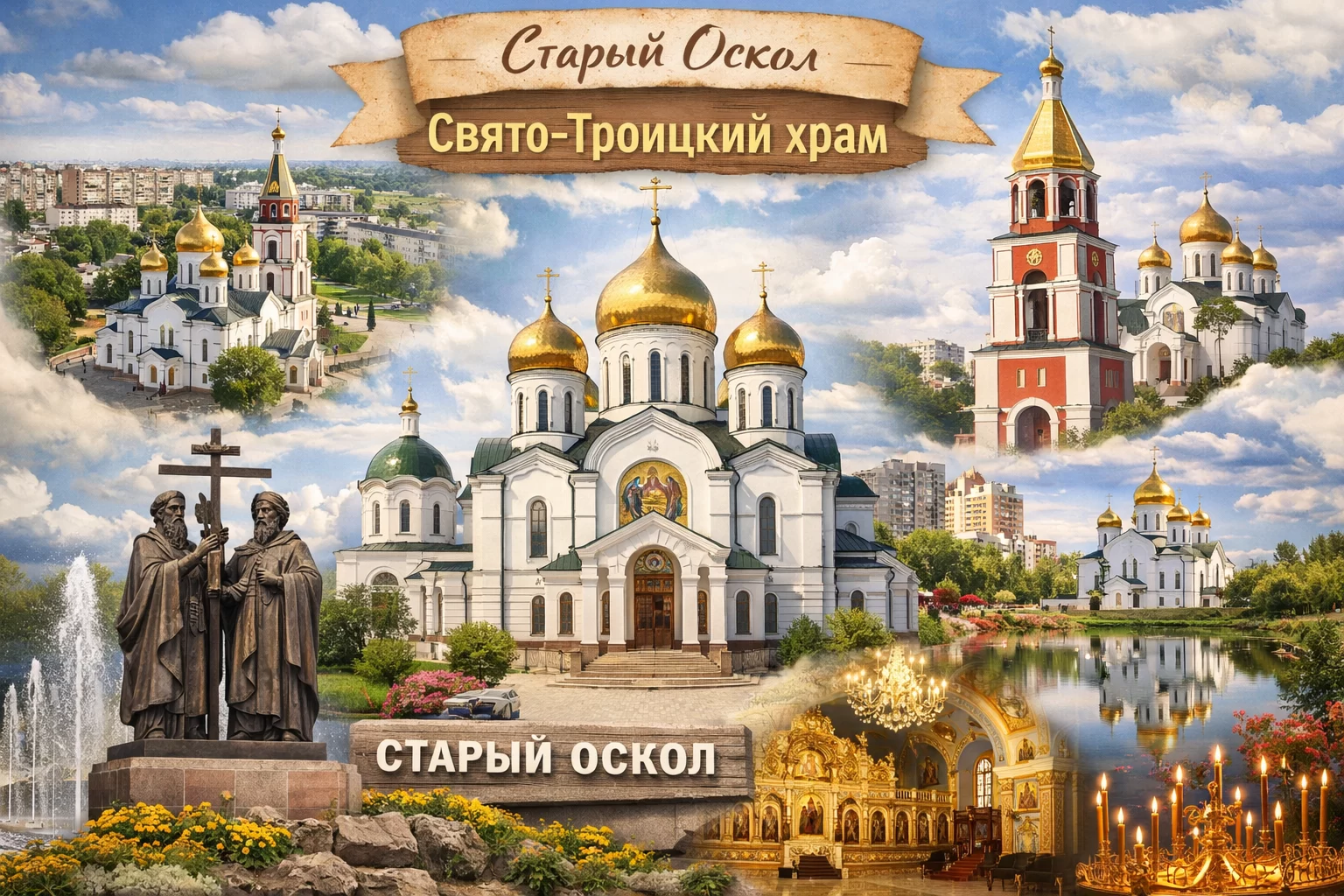 Свято-Троицкий храм в городе Старый Оскол Свято-Троицкий храм в городе Старый Оскол