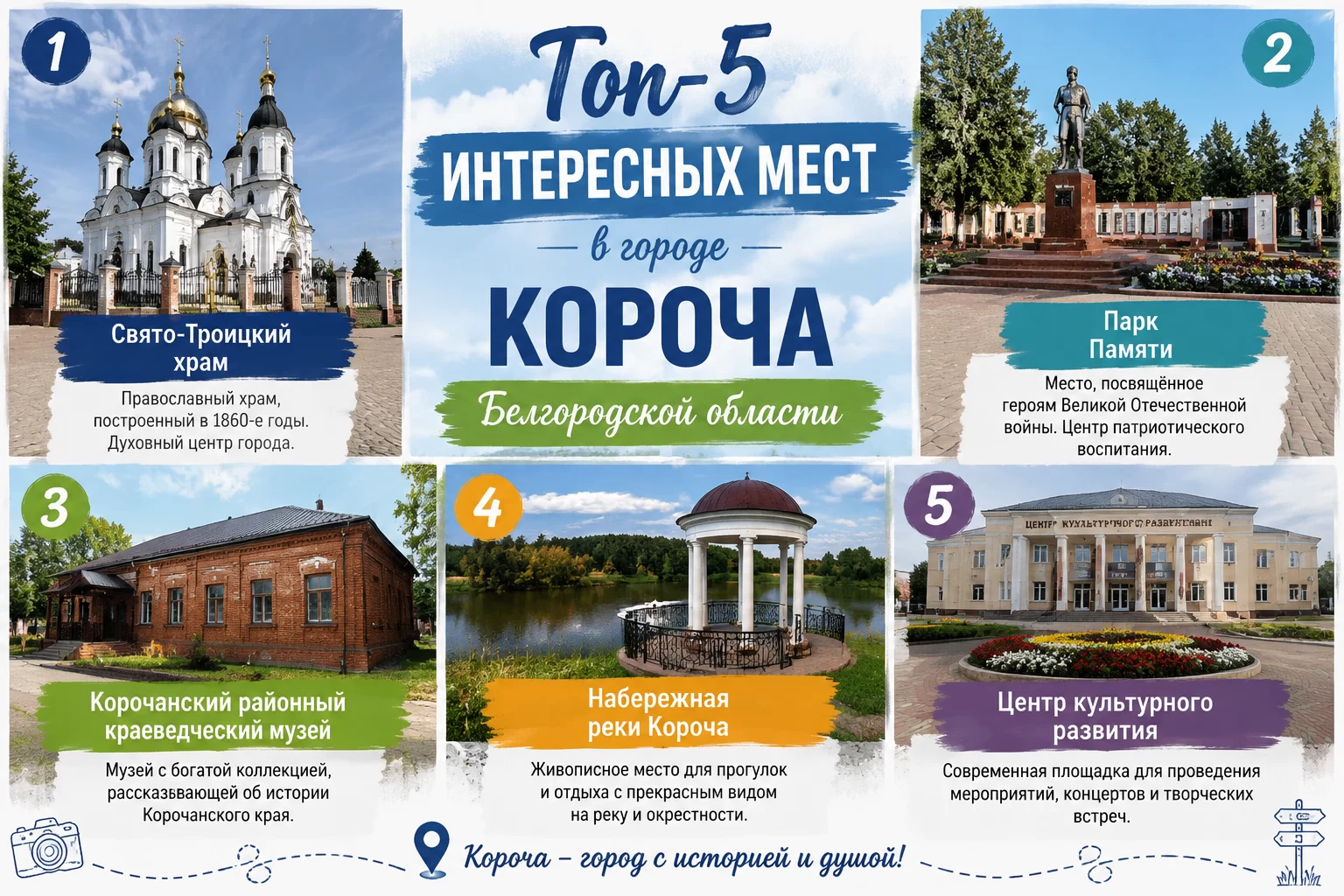 Топ-5 интересных мест в городе Короча Белгородской области Топ-5 интересных мест в городе Короча Белгородской области