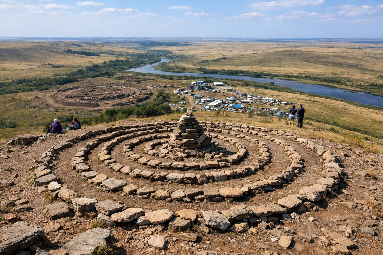 Гора Шаманка (Лысая гора) в Аркаиме Гора Шаманка (Лысая гора) в Аркаиме