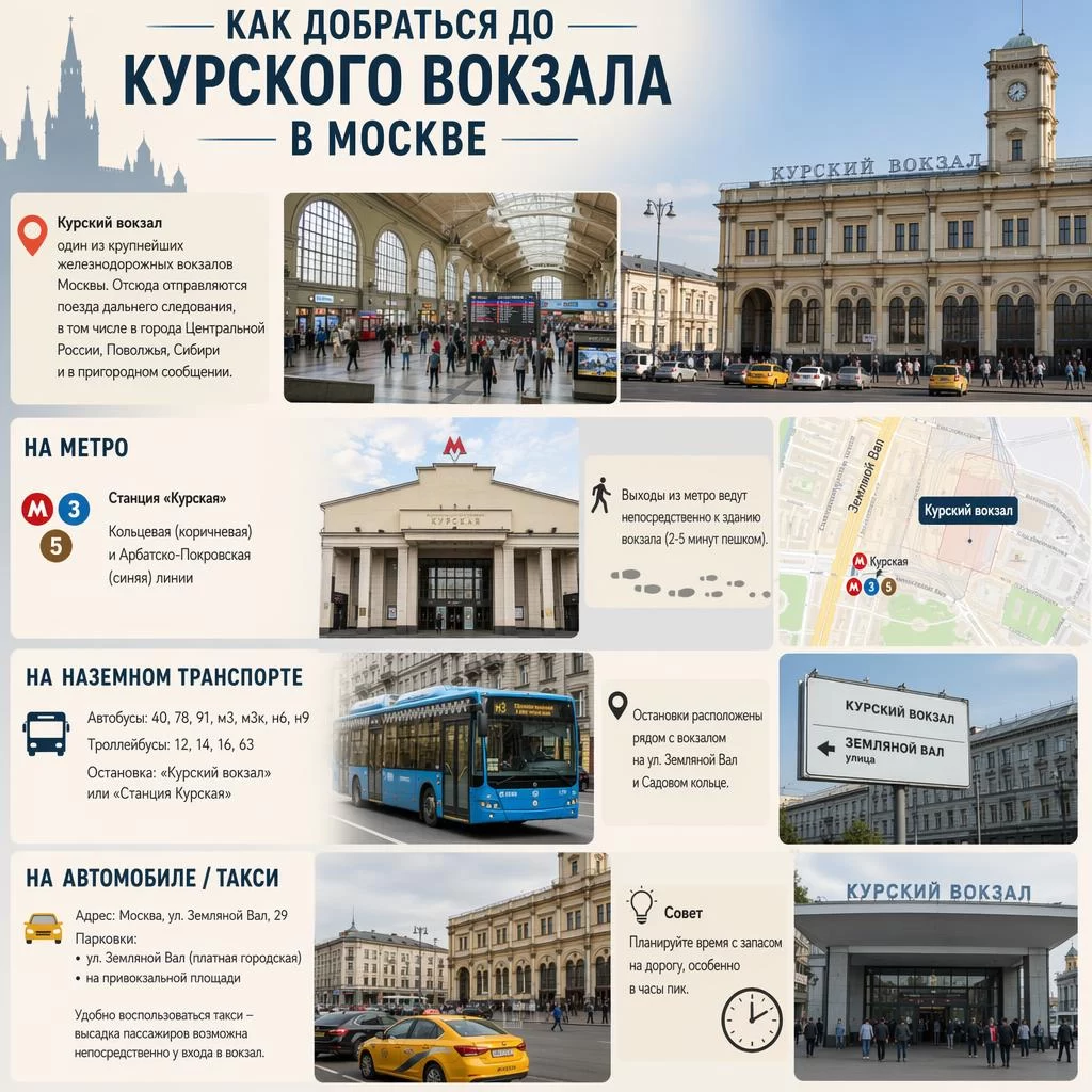 Как добраться до Курского вокзала в Москве Как добраться до Курского вокзала в Москве