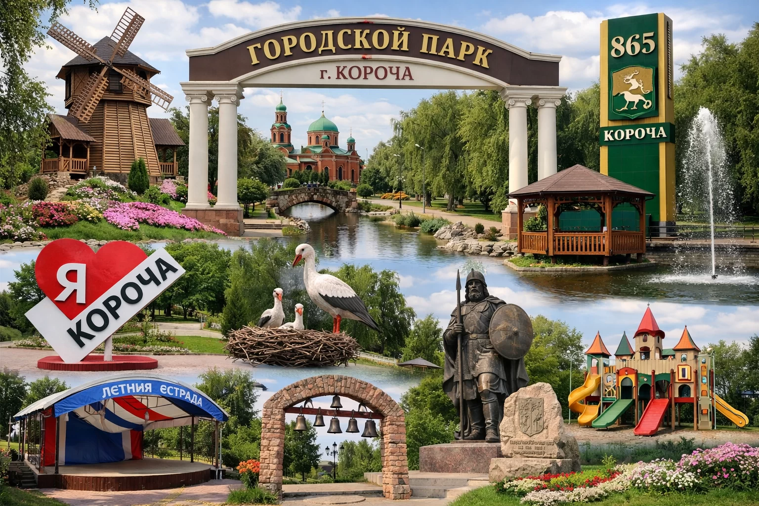 Городской парк в городе Корочи Городской парк в городе Корочи